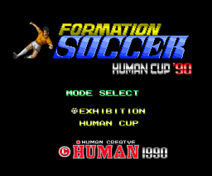 Formation Soccer - Human Cup '90 (Japan) Screenshot